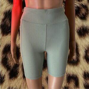 Mint Green Biker Shorts